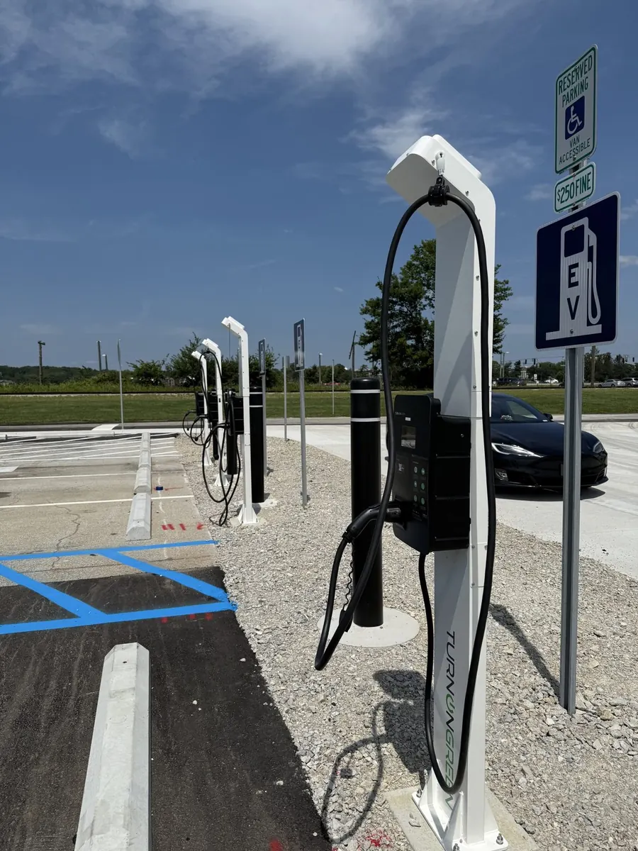 EV chargers installed by Tesco at Purdue University